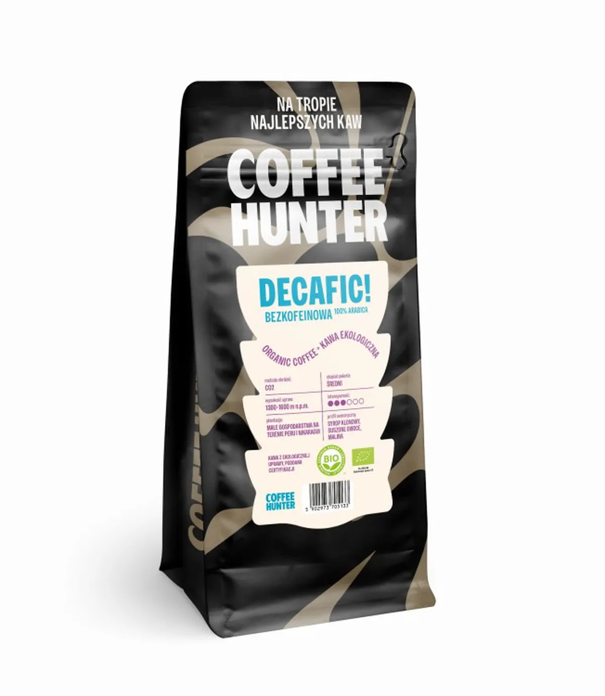 Kawa Organiczna DECAFIK Bezkofeinowa KAWA ZIARNISTA