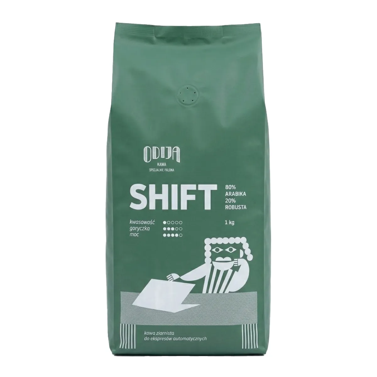 kawa ODIJA do biura „shift”, ziarno, 1 kg
