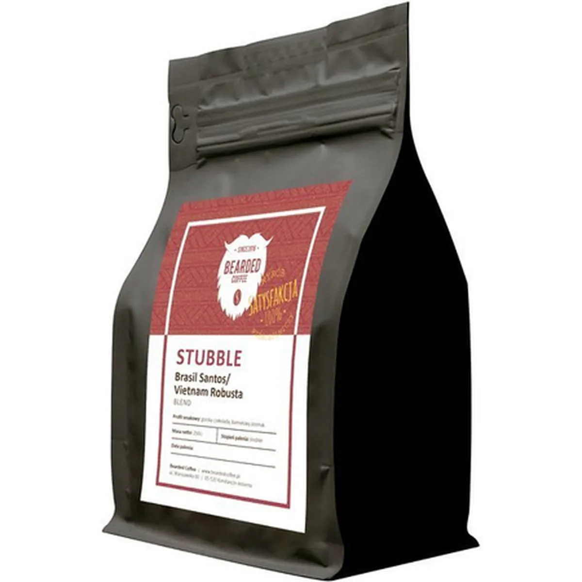 Kawa Nie Kwaśna Ziarnista Brasil Santos Cerrado/Vietnam Robusta GR1 SCR16 Stubble