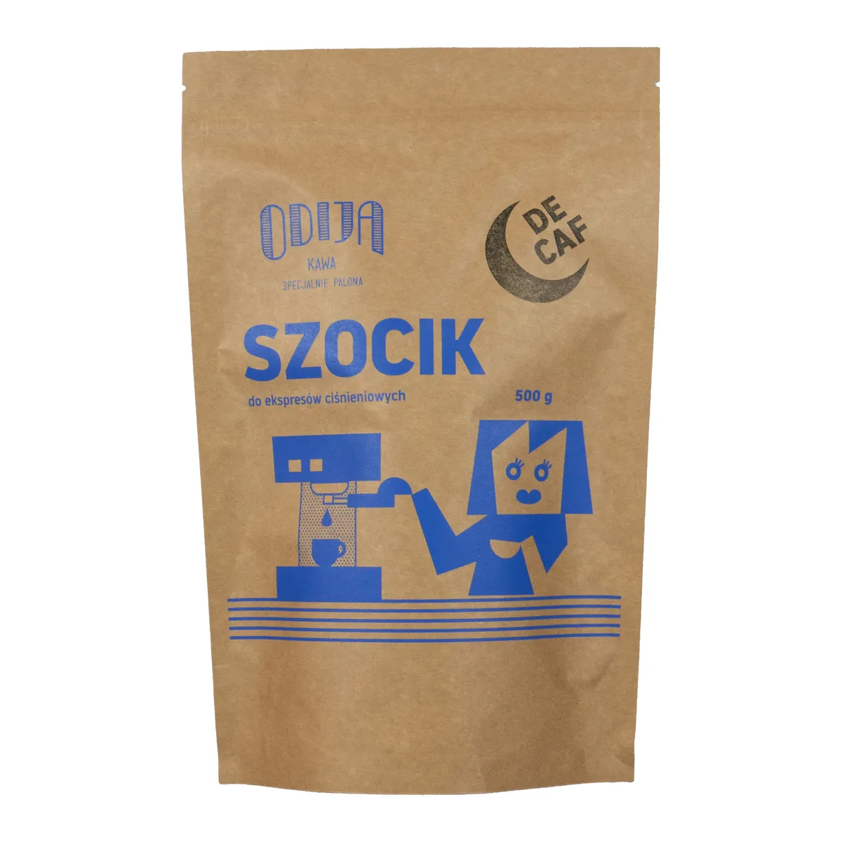 kawa ODIJA Kenia BEZKOFEINOWA, 500g, ziarno, SZOCIK