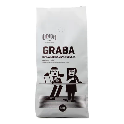 kawa ODIJA GRABA 80% Arabika ziarno 1kg