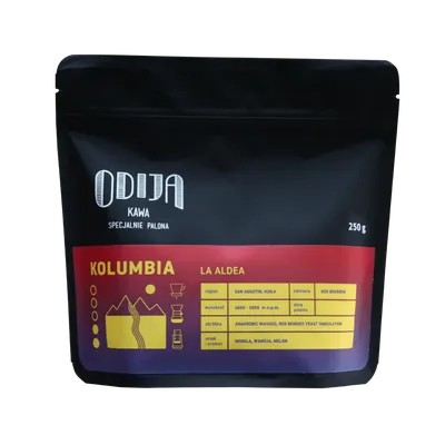 kawa ODIJA Kolumbia la Aldea, anaerobic washed250g