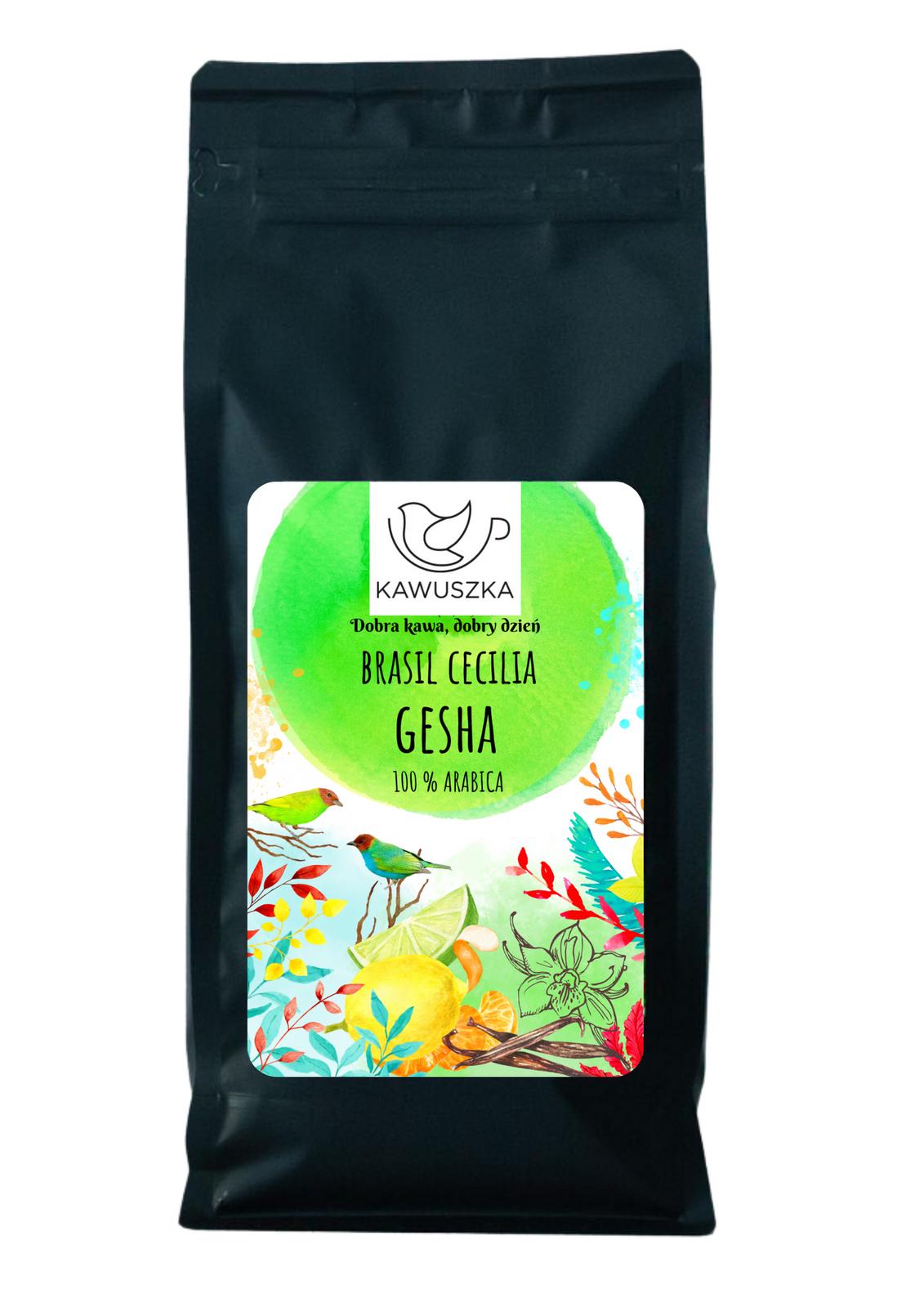 Gesha/Geisha Kawa Ziarnista Brasil Cecilia 100% Arabica Specialty 1Kg