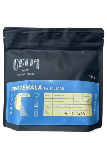 kawa ODIJA Gwatemala La Soledad, myta, ziarno, 250g